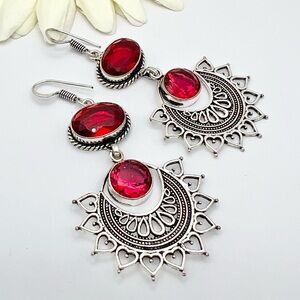 GARNET EARRINGS